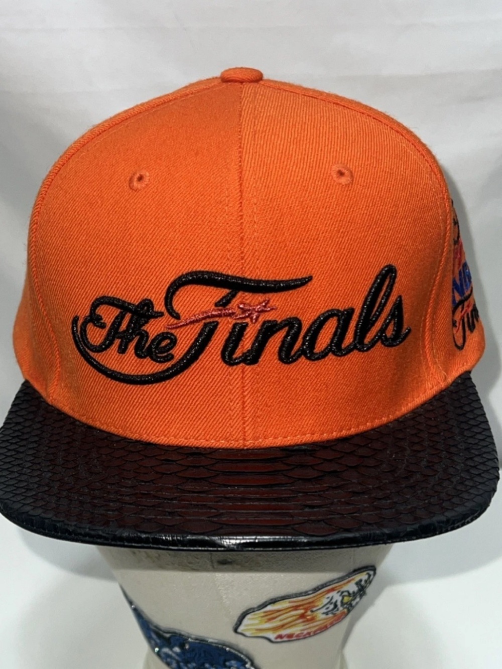 Just⭐️Don x Mitchell & Ness NBA 1993 Finals orange/Black Python Hat RSVP rare